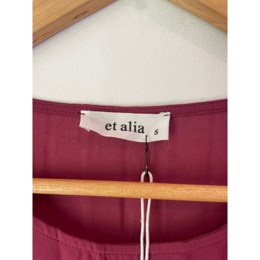 Et alia pleated top – size s/10 - blouses blouse - clothing & fashion - designer clearance - top women’s apparel