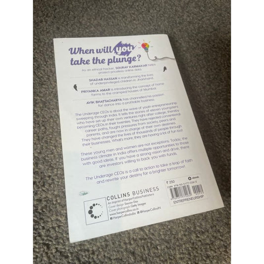 Underage ceo’s: fascinating stories of young indians who became ceos - print books book - business - condition: used