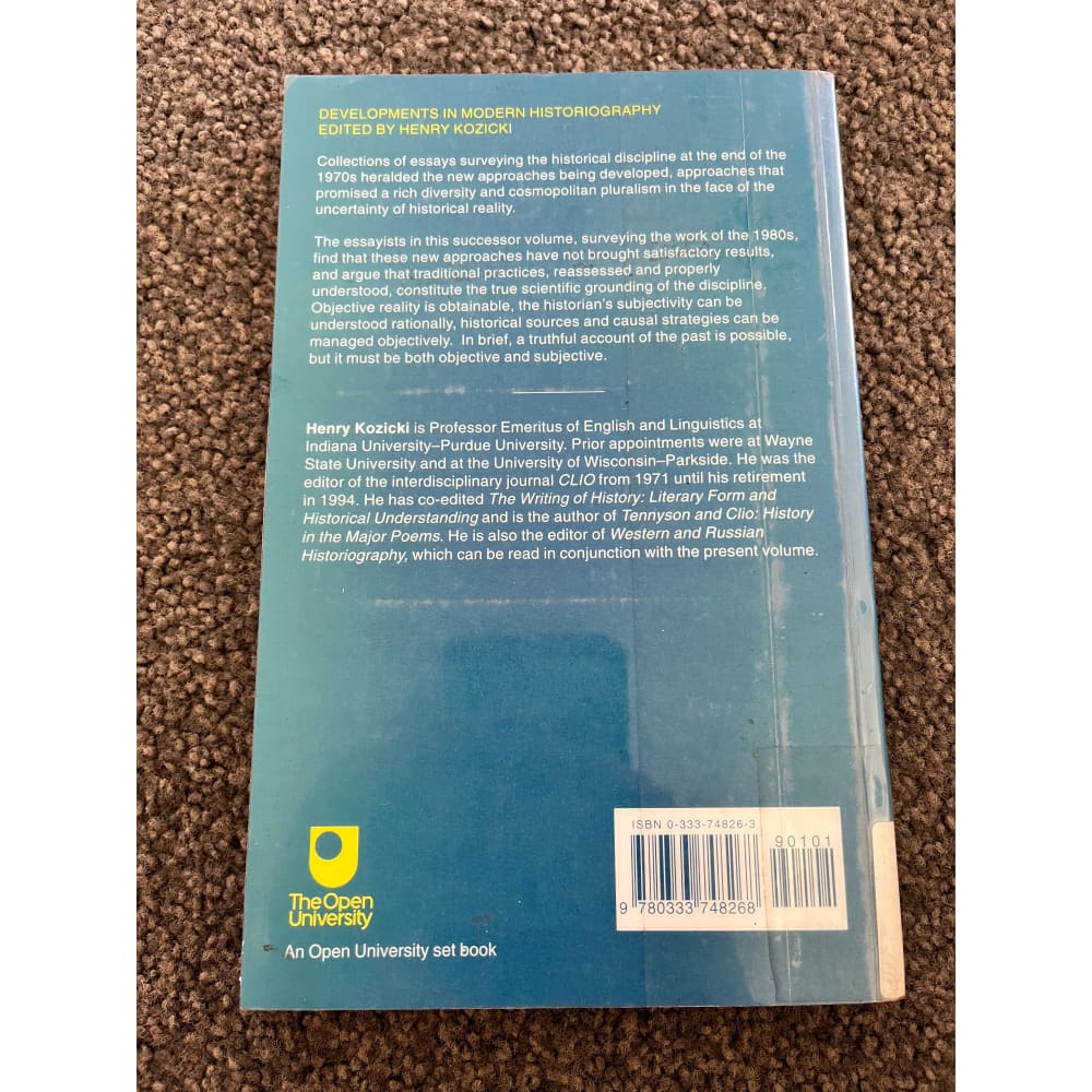 Developments in modern historiography edited by henry kozicki - print books condition: used printed media