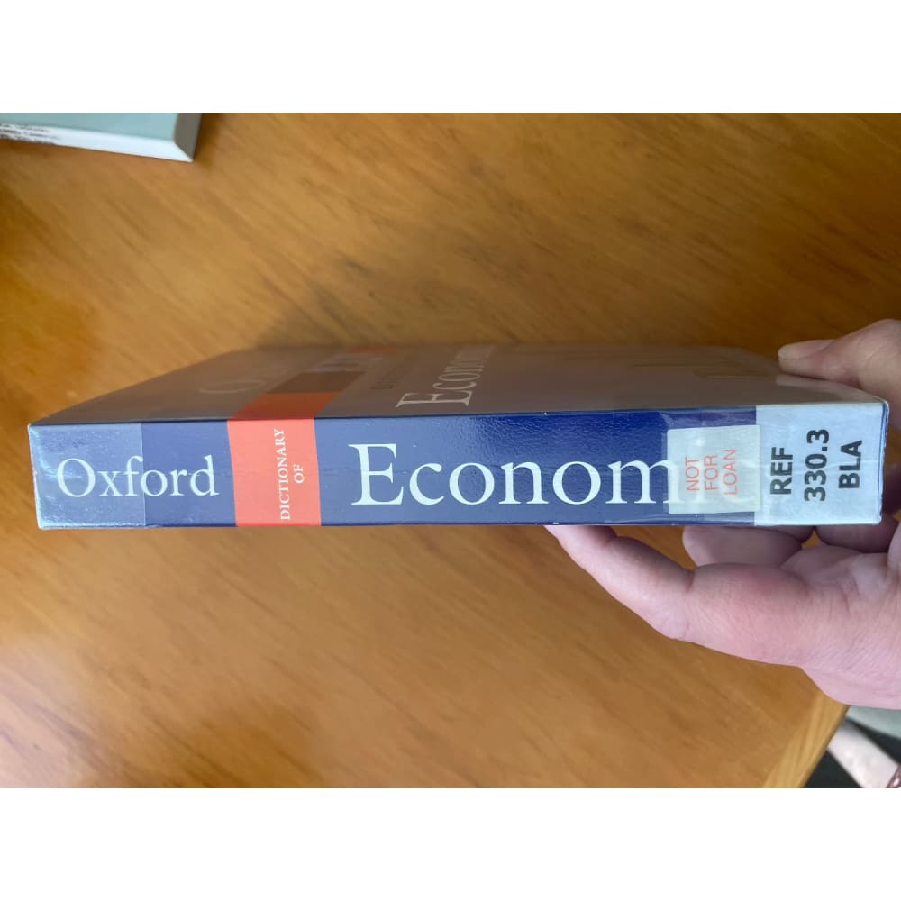 Oxford dictionary of economics - john black - print books book - condition: used - economics - reference printed media