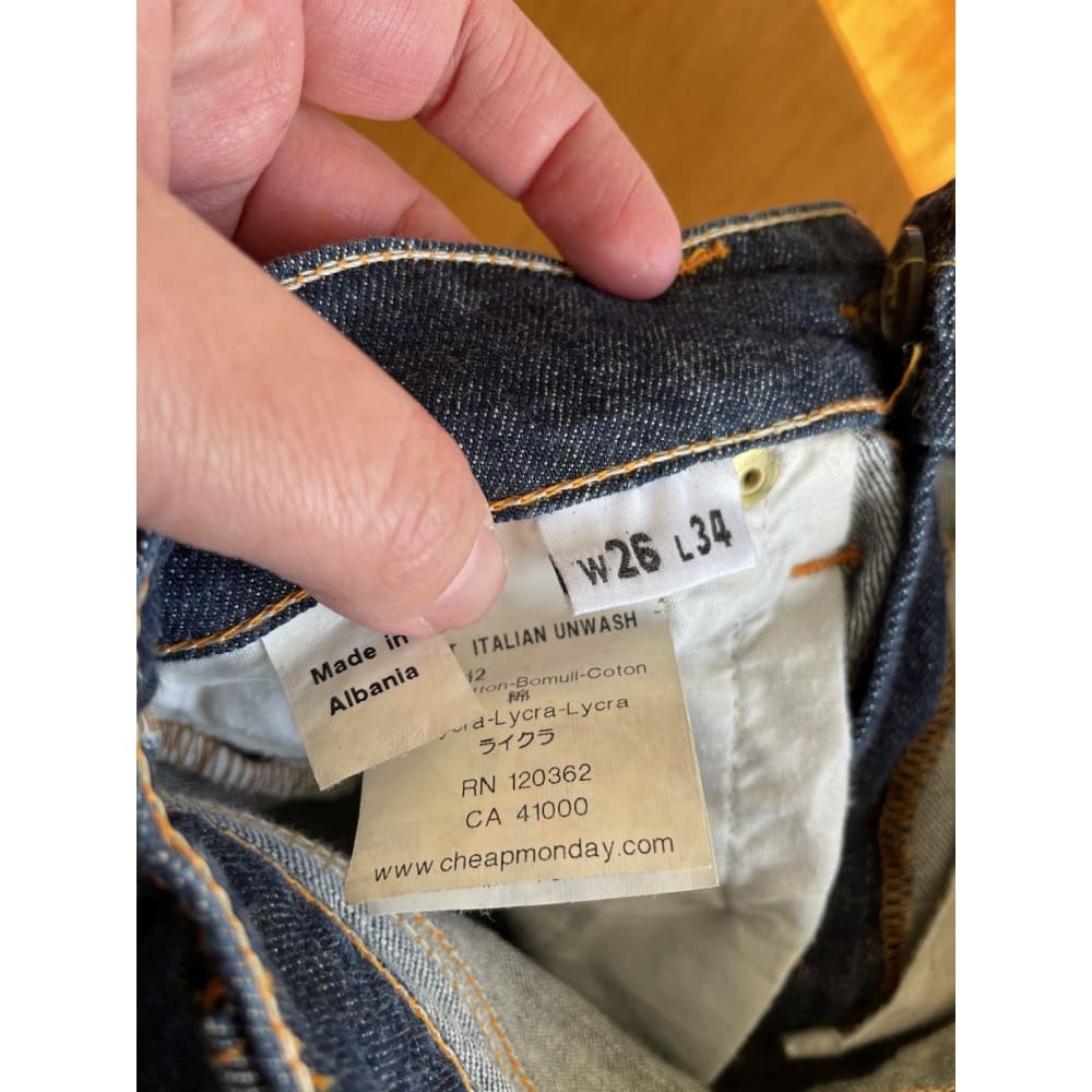 Cheap monday w26 l34 jeans - l - jeans clothing & fashion - condition: used - jeans - men men’s apparel