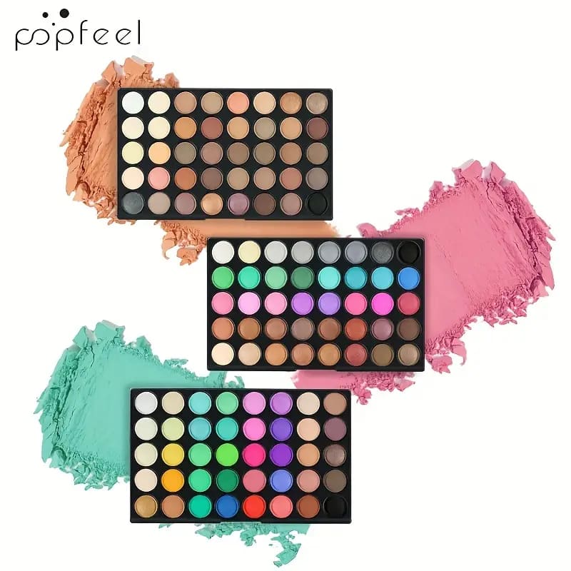 Popfeel 120-color eyeshadow palette - matte & shimmer finishes - eye shadows eye - makeup women’s beauty product