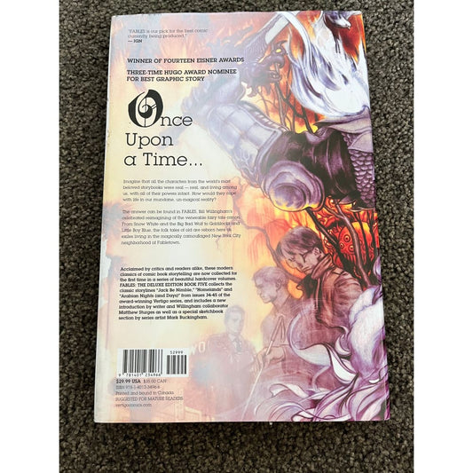 Fables: the deluxe edition book five by bill willingham - books condition: used printed media