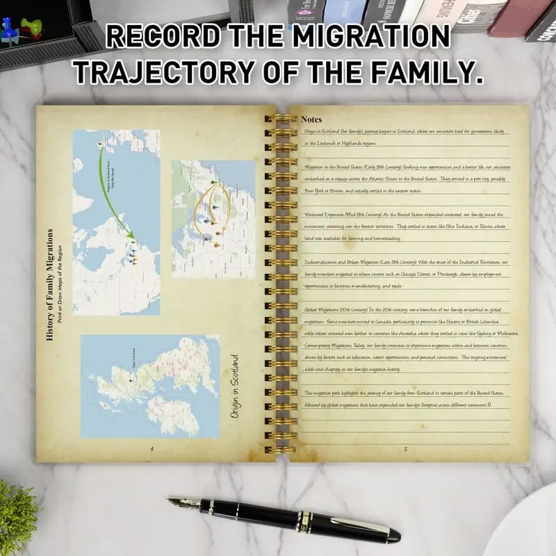 Family history record book - scrapbooking paper crafts
