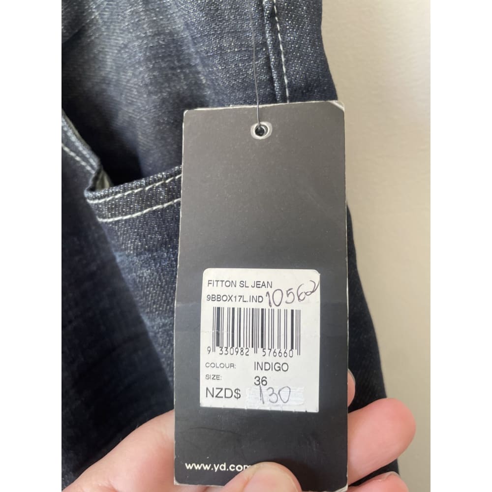 Bnwt yd. Size 36 fitton straight leg jeans rrp $130 - pants bottoms - clothing & fashion - jeans - men - pants men’s