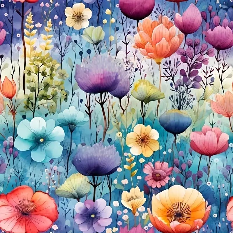30x30cm diamond art kit – poppy & spring blossom designs – brand new - spring blossom - drawing & painting kits crafts
