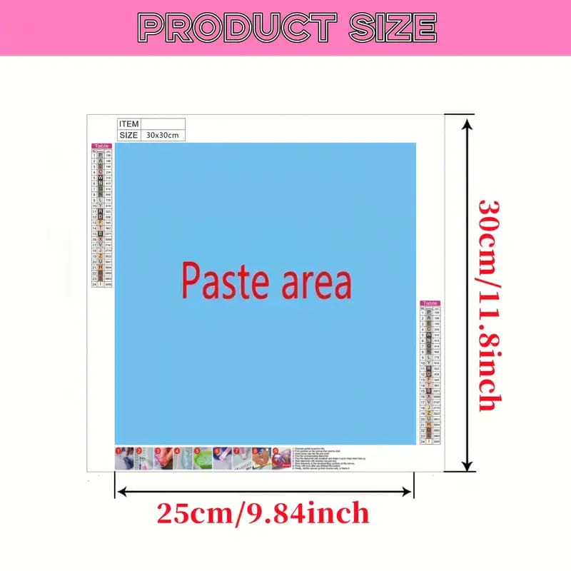 30x30cm diamond art kit – poppy & spring blossom designs – brand new - drawing & painting kits crafts