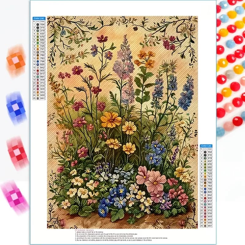 30x40cm cottage garden diamond painting kit - drawing & painting kits crafts