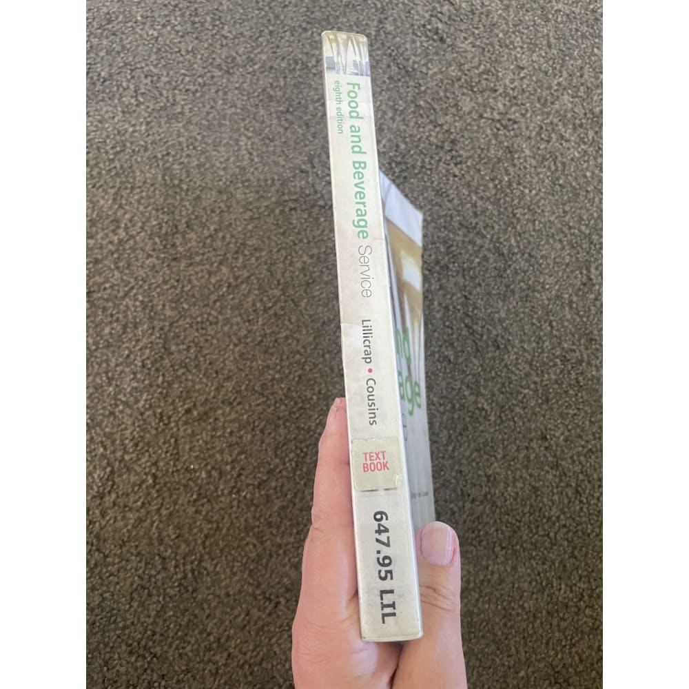Food and beverage service: eighth edition - print books book - condition: used - food & beverage printed media