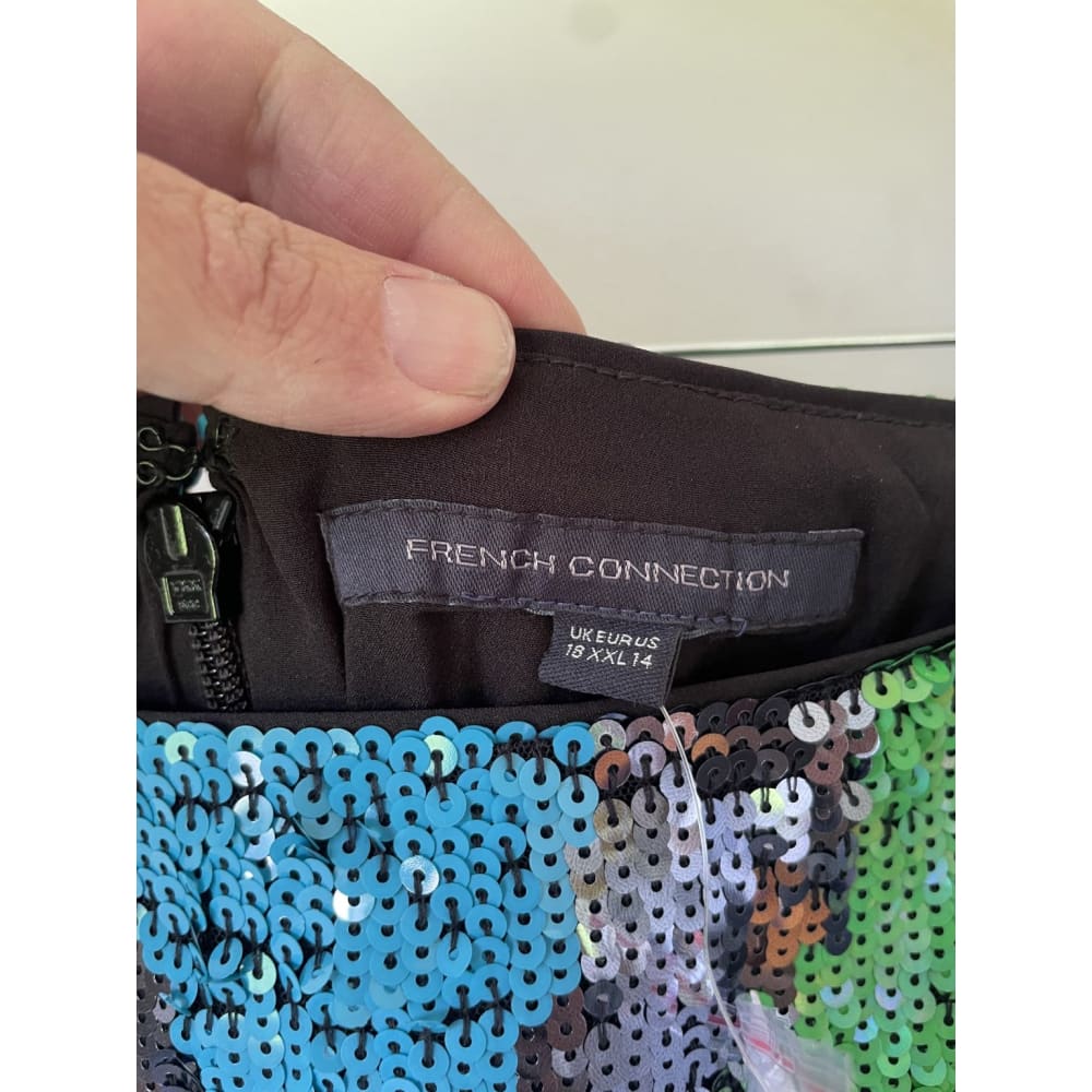 Bnwt french connection size 18 emin sequinned skirt - skirts bottom - clothing & fashion - skirt - skirts women’s