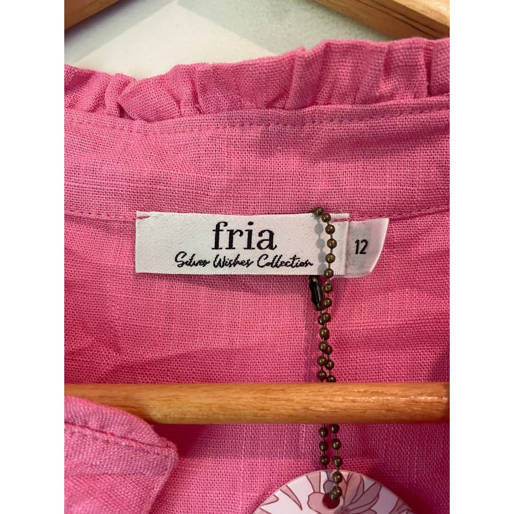 Fria size 12 viscose top - clothing tops blouse - clothing & fashion - designer clearance - top women’s apparel