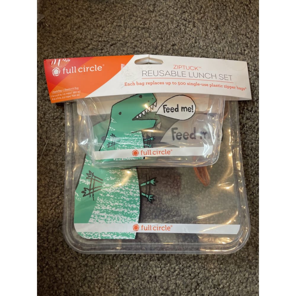 Full circle ziptuck reusable lunch set - lunch bags home & living - kitchen & cooking - lunch bag home&living materials