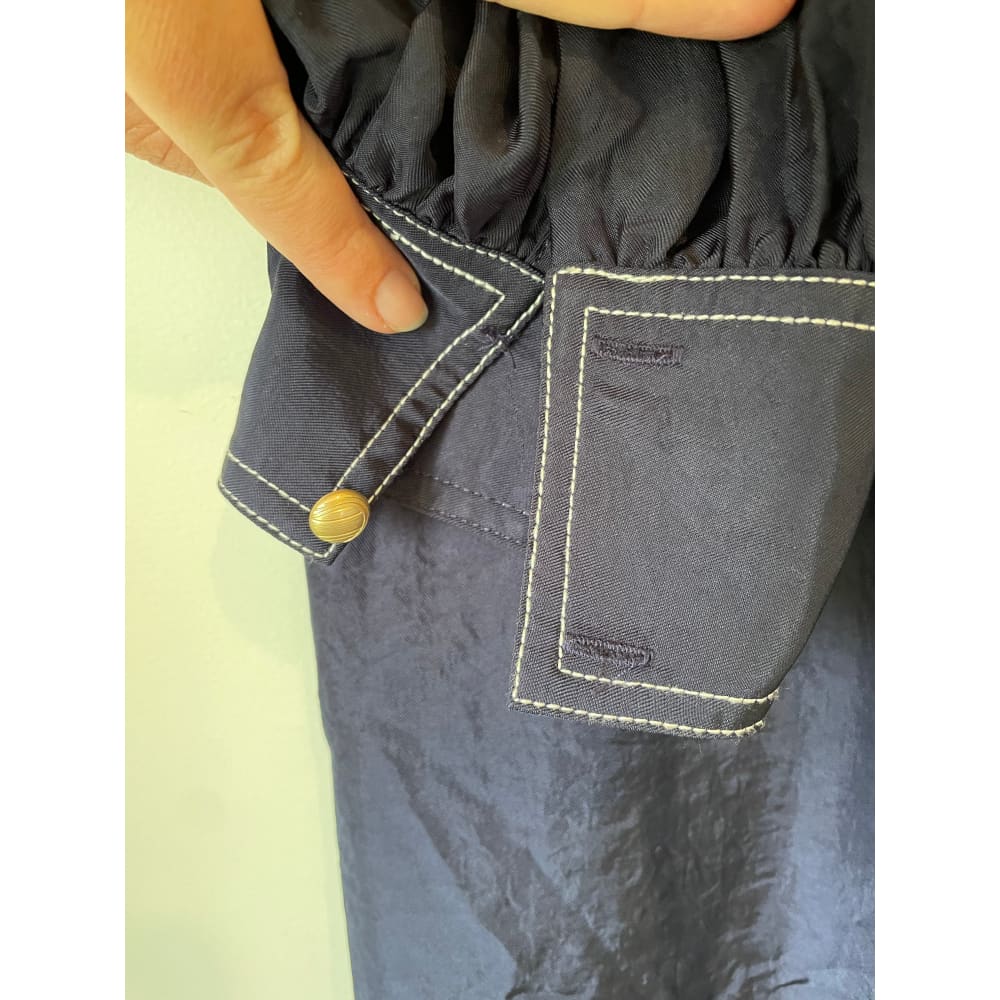 Gds acetate dress – size s (cut-label brand new with replacement button) - dresses bnew label cut branded clothing