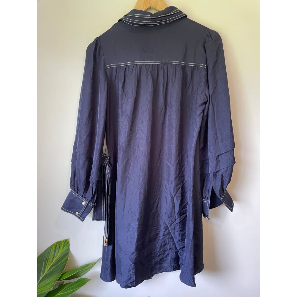 Gds acetate dress – size s (cut-label brand new with replacement button) - dresses bnew label cut branded clothing