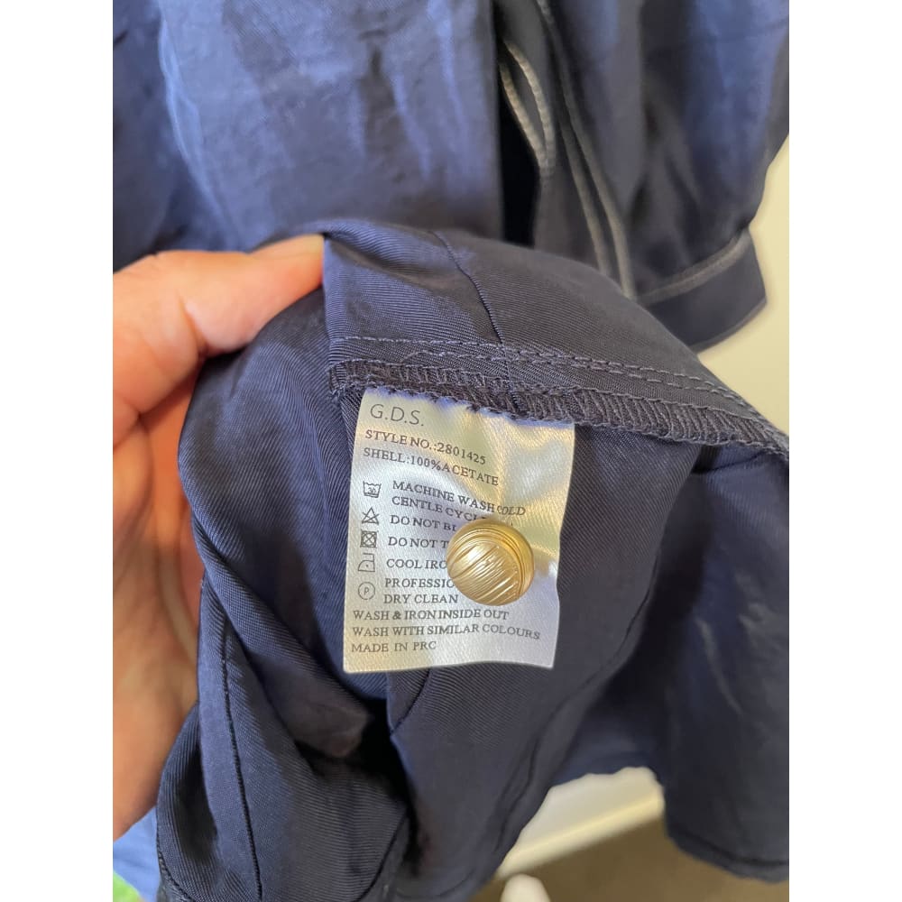 Gds acetate dress – size s (cut-label brand new with replacement button) - dresses bnew label cut branded clothing