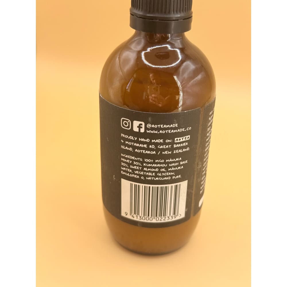 Aotea kumarahou & manuka honey cleanser 200ml - facial cleansers health and wellness