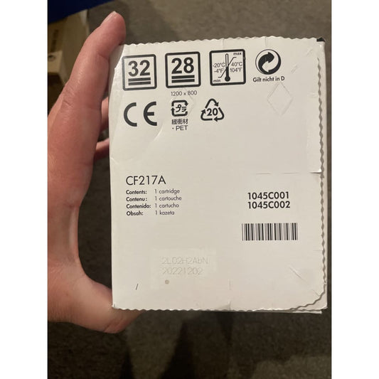 Hp laserjet cf217a black toner cartridge - toner & inkjet cartridges cartridges - electronics & accessories - printer