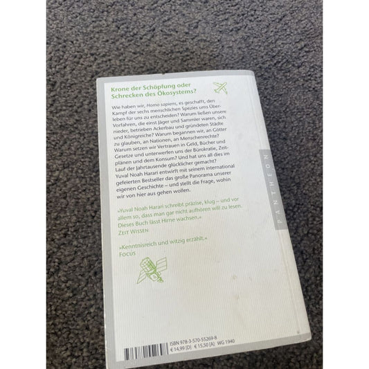 German book - a brief history of humanity - print books book - condition: used - historical - history - travel printed