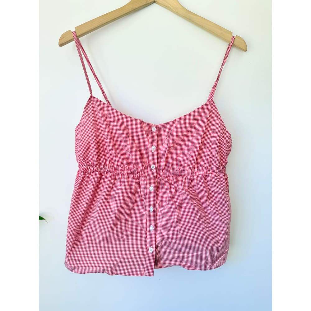 Glassons size 14 filly cherry gingham top rrp $29.99 - clothing tops top women’s apparel