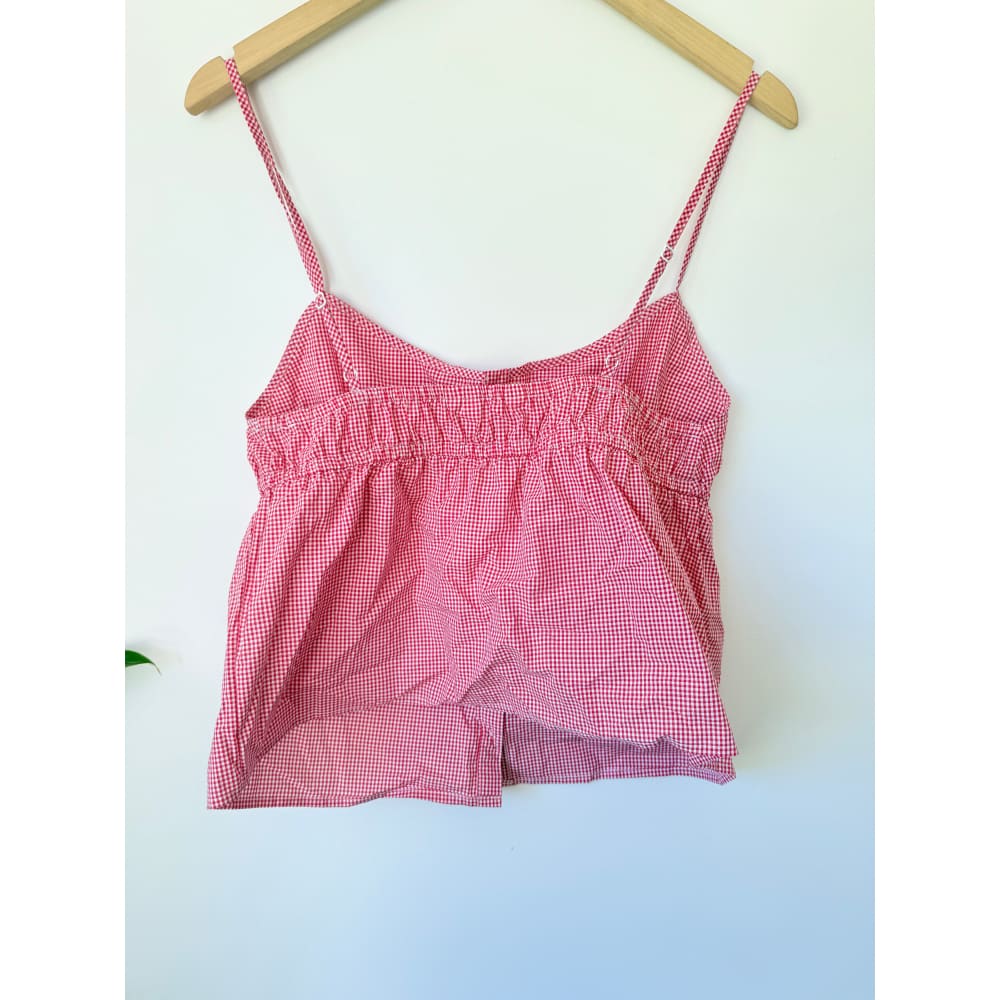 Glassons size 14 filly cherry gingham top rrp $29.99 - clothing tops top women’s apparel