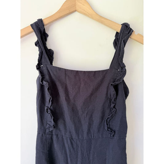 Glassons size 6 dark blue linen blend jump suit. - clothing tops condition: used - top women’s apparel