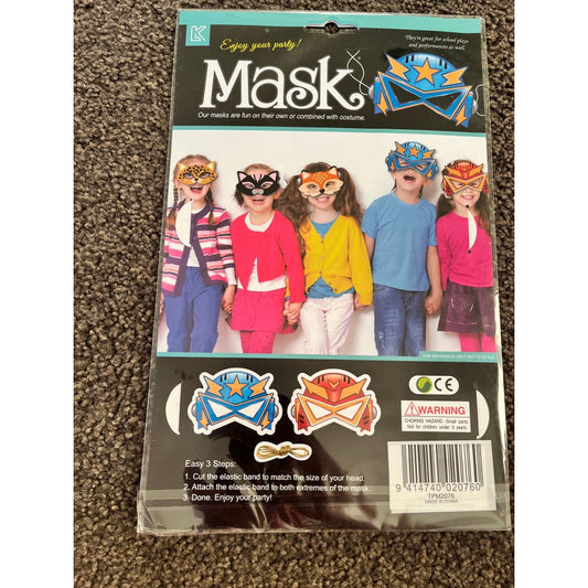 Glitter superhero masks (2-pack) - masks health and wellness