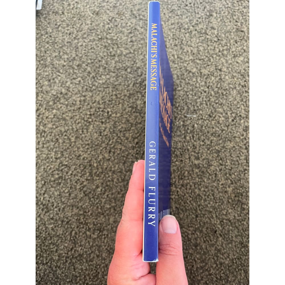 Malachi’s message to god’s church today by gerald flurry - books condition: used printed media