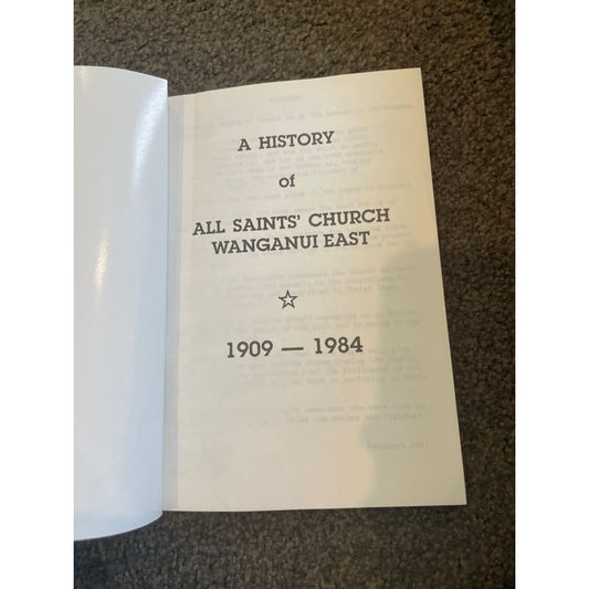 Steps in faith: a history of the parish of all saints wanganui east - print books book - condition: used - history