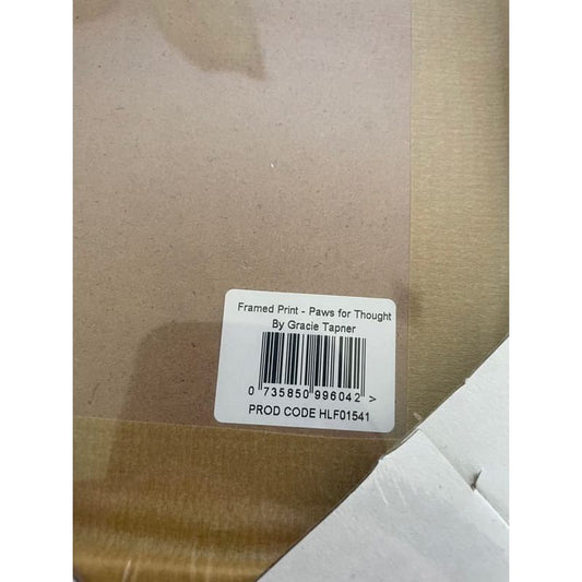 “paws for thought” - a5 framed print by gracie tapner - spoons home & living home&living materials