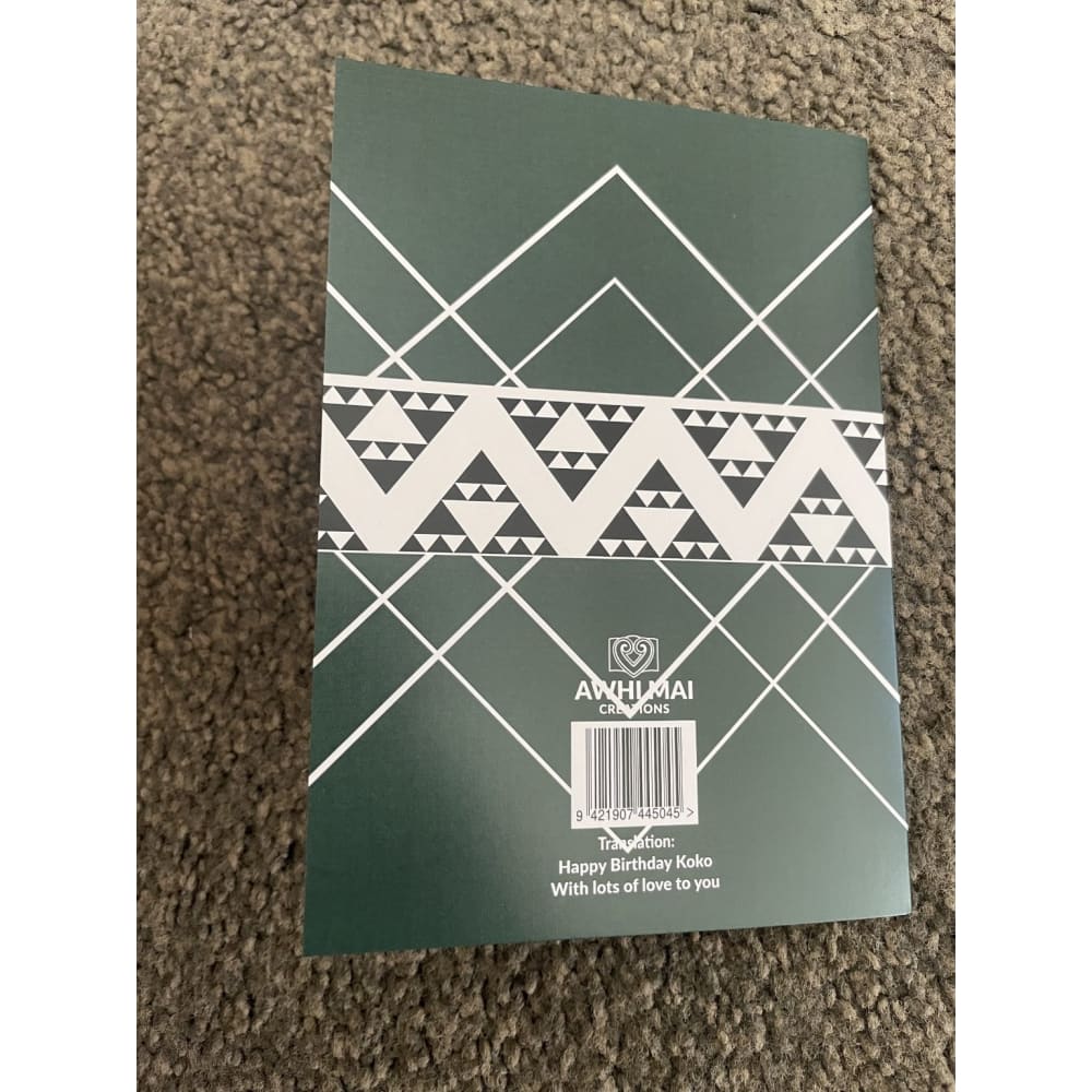 Hari huritau birthday cards â 6-pack a6 cards & envelopes â koro or papa - greeting cards greeting cards - seasonal &