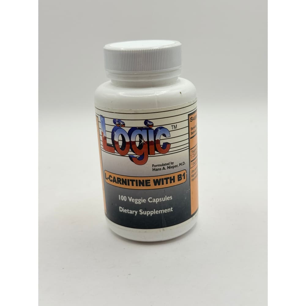 Logic l-carnitine with b1 - 100 veggie capsules - herbal supplements health and wellness