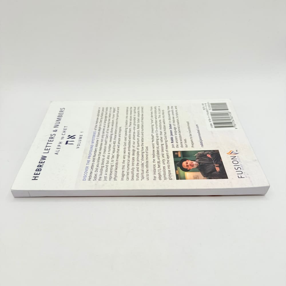 Hebrew letters & numbers: aleph to chet vol 1 by rabbi jason sobel - print books what’s new printed media