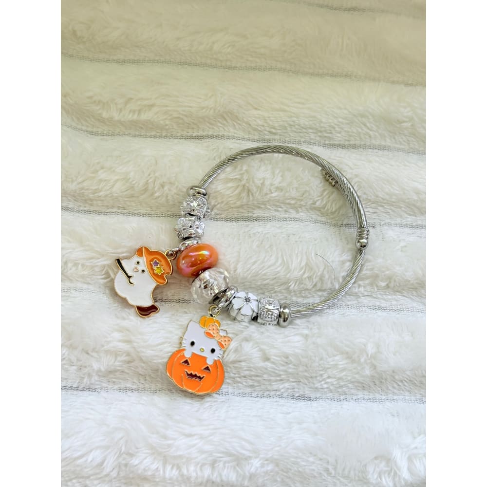 Hello kitty halloween charm bracelet - bracelets bracelet fashion accessories