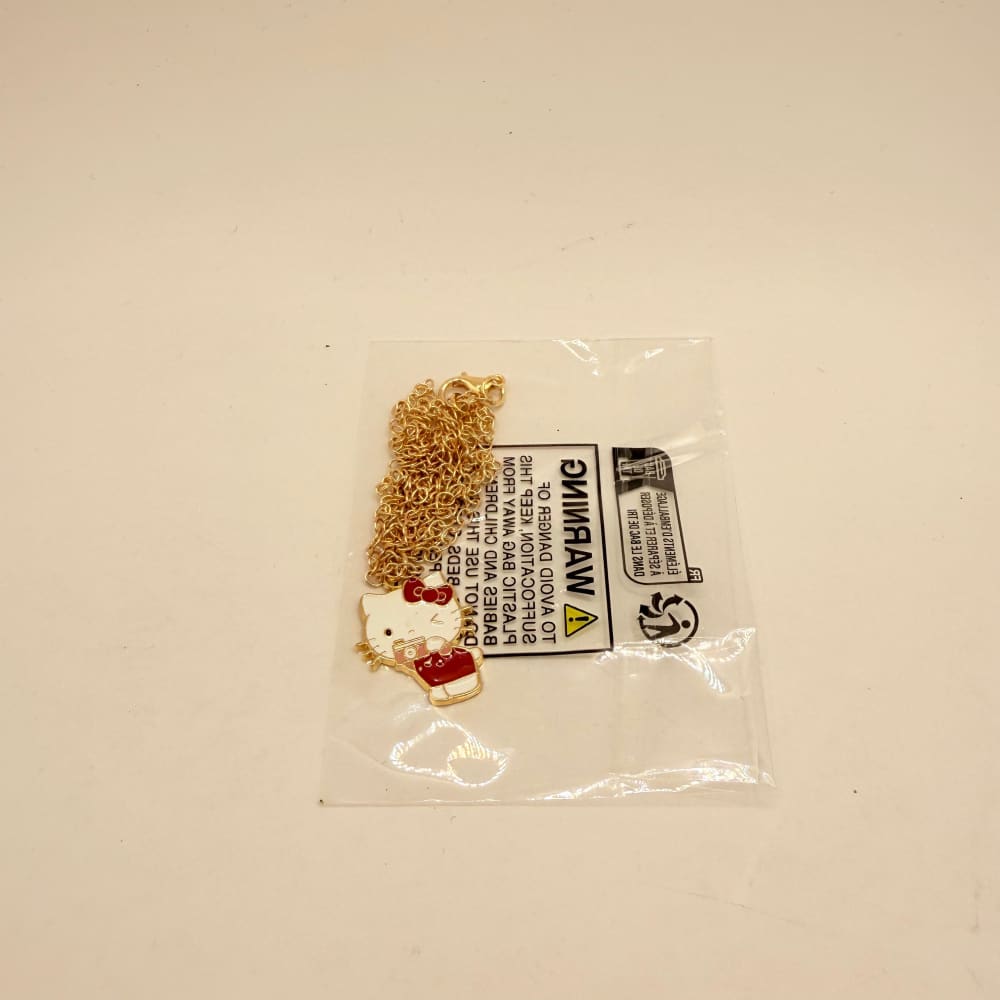 Hello kitty red dress charm necklace - necklaces toys