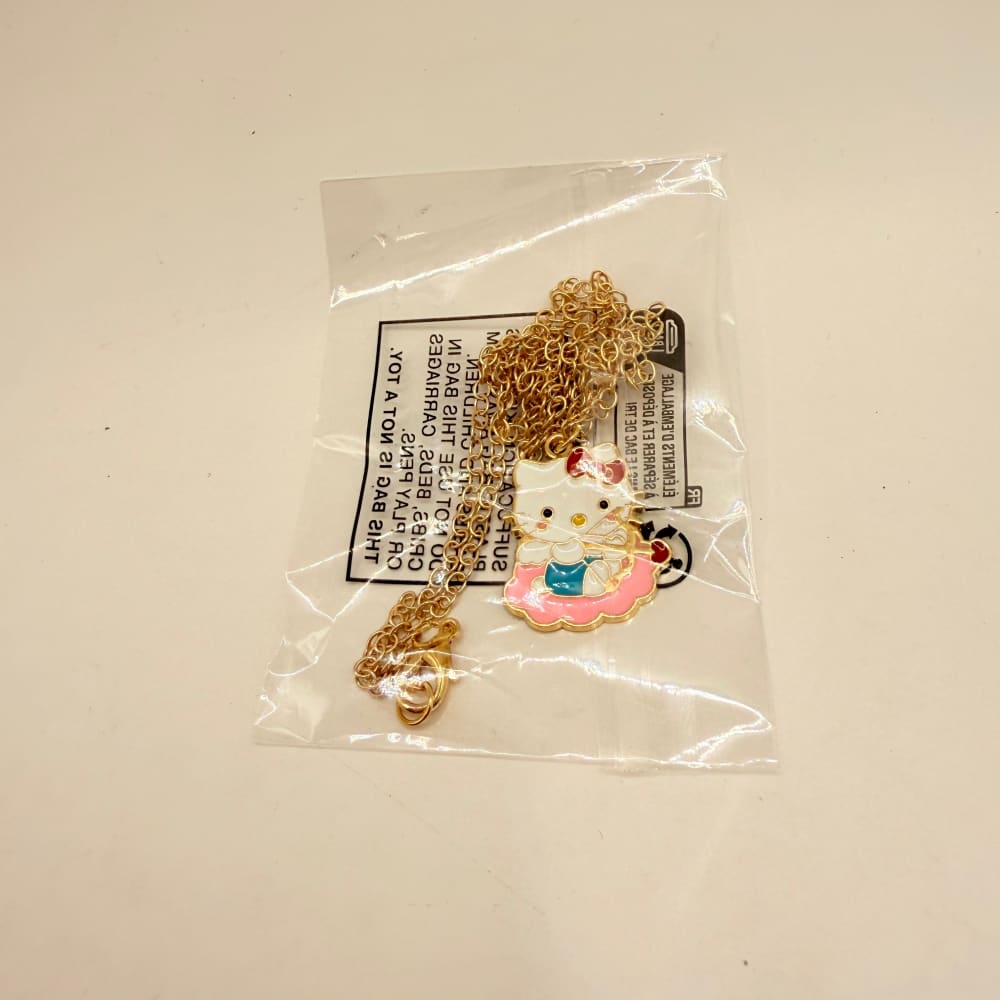 Hello kitty tea party charm necklace - necklaces toys