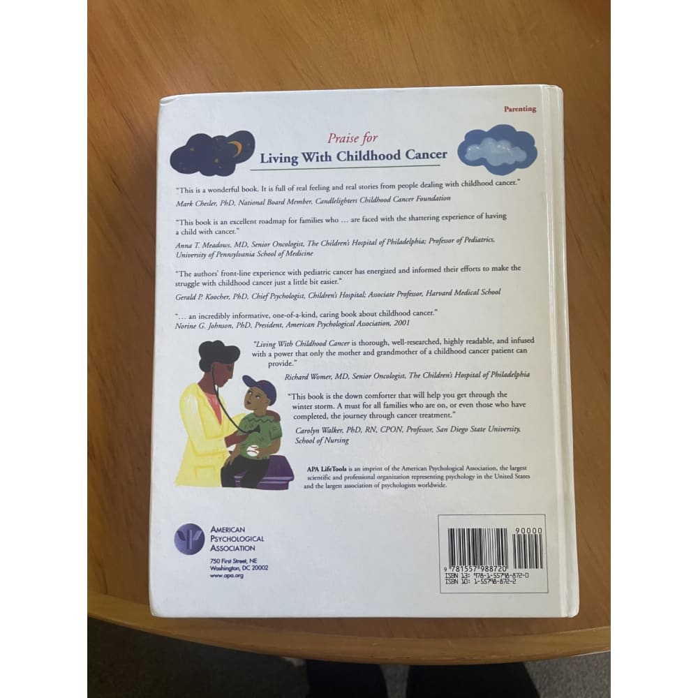 Living with childhood cancer: a practical guide to help families cope - books health - parenting printed media
