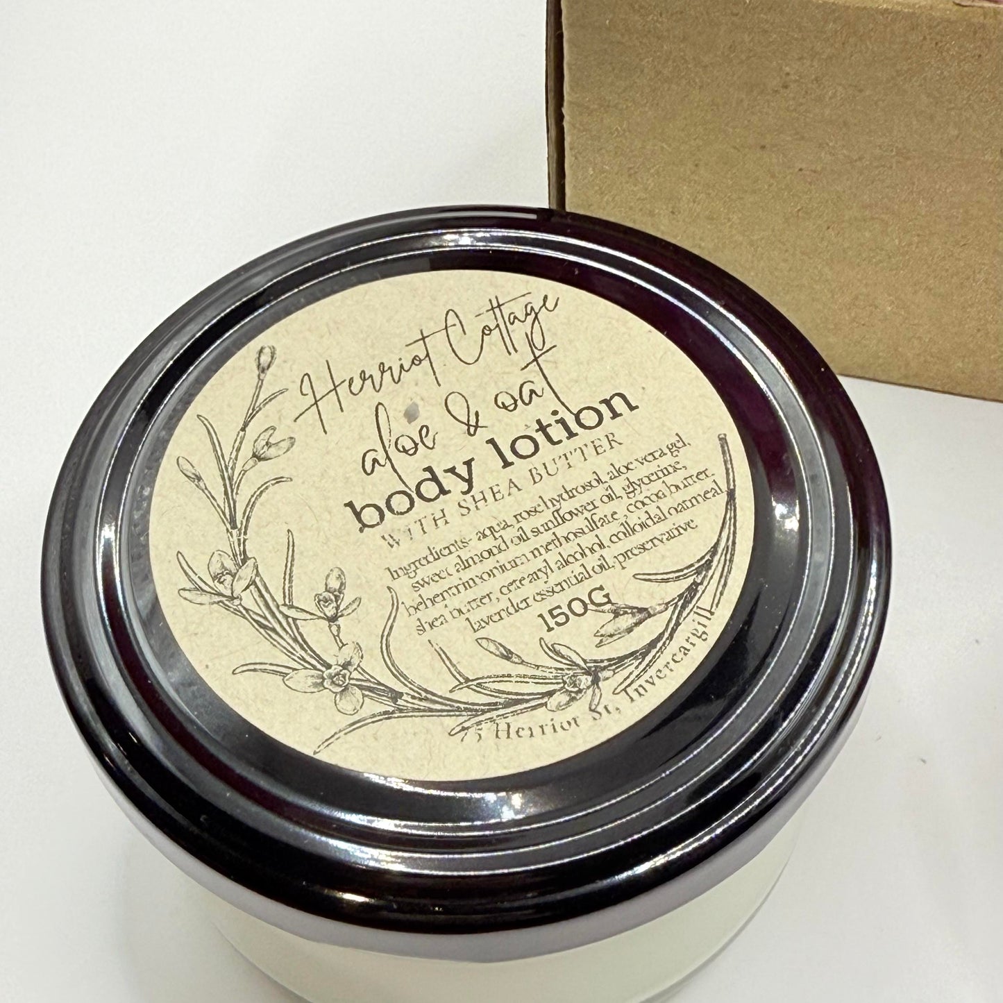 Herriot cottage skincare gift set aloe & oat body lotion with handcrafted soaps - bath & body gift sets face & eye care