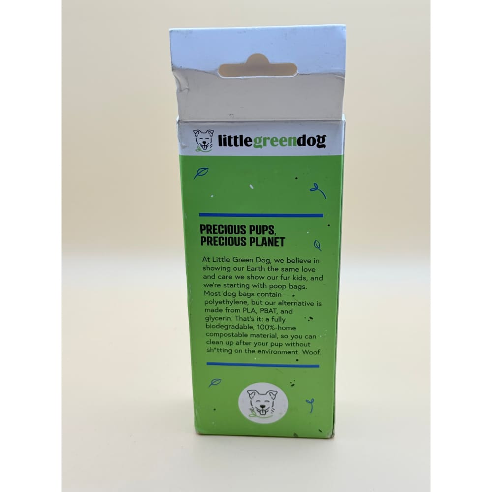 Little green dog 60 bags large compostable poop bags - pet waste bags pet apparel & accessories