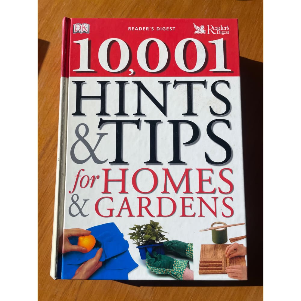 Dk readers digest 10,001 hints & tips for homes & gardens - print books book - condition: used - diy - non-fiction