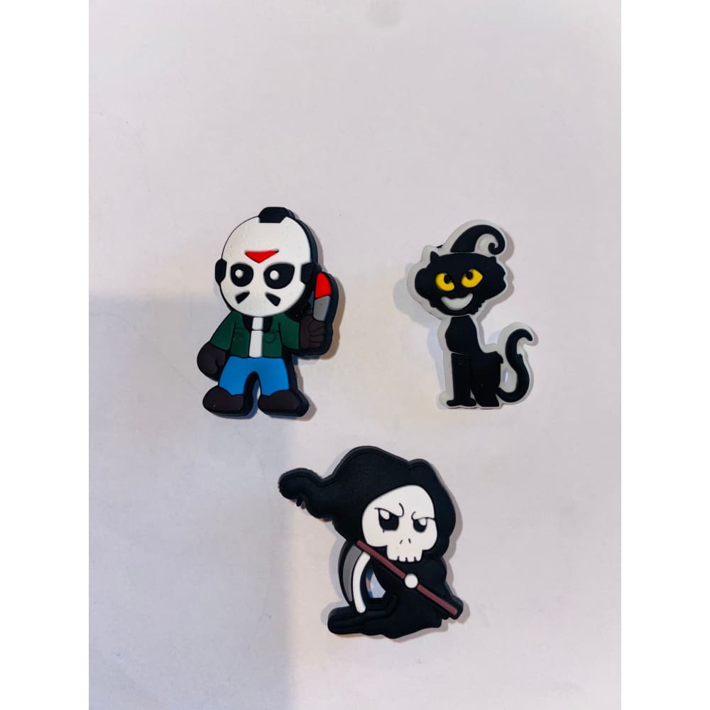 3x horror movie shoe charms - 1 - shoe accessories clogs - shoe accessories - shoe charms fashion accessories