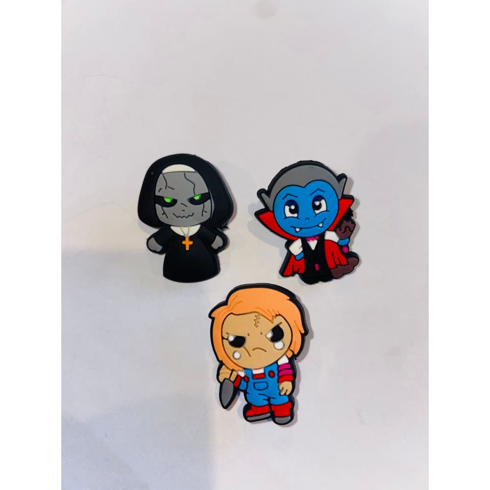 3x horror movie shoe charms - 4 - shoe accessories clogs - shoe accessories - shoe charms fashion accessories