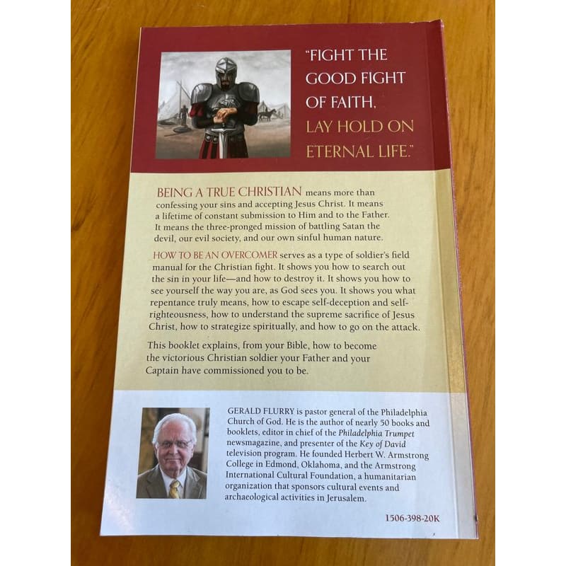 How to be an overcomer: win your war against sin - gerald flurry - print books book - condition: used - spiritual