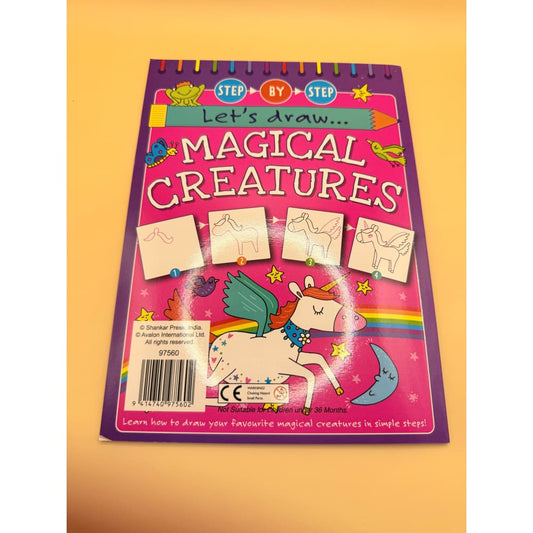 Let’s draw magical creatures step by step - print books printed media