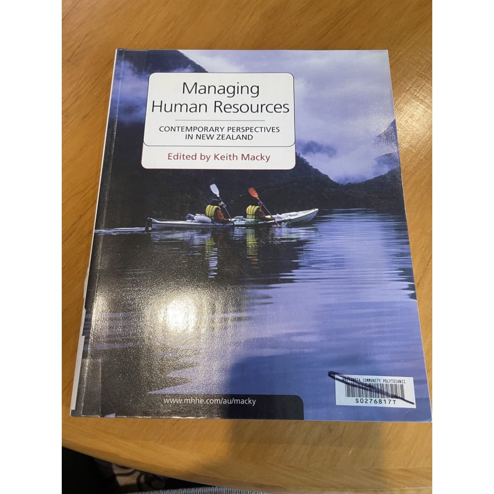 Managing human resources: contemporary perspectives in new zealand - keith macky - print books book - business