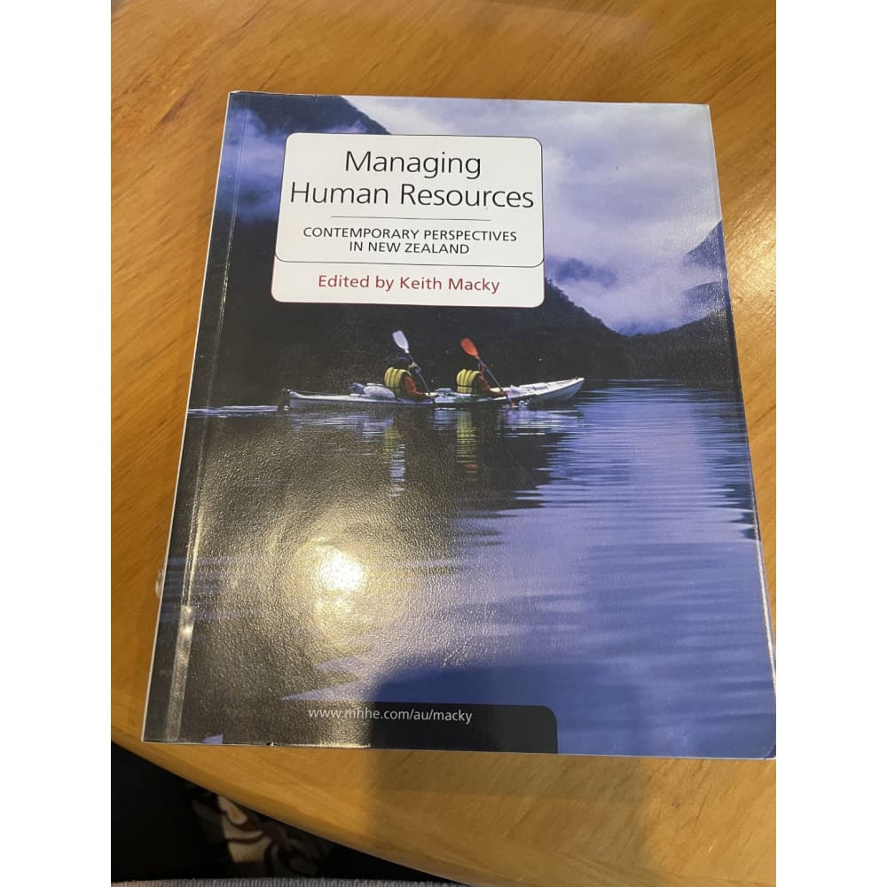 Managing human resources - edited by keith macky - print books book - business - condition: used printed media