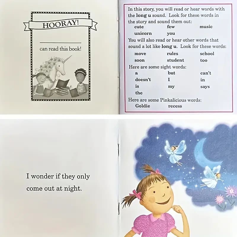 I can read phonics books - pinkalicious - print books