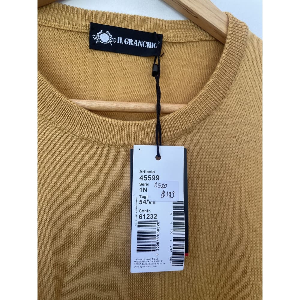 Bnwt ilgranchio size l wool / acrylic blend jumper rrp $199 - sweaters clothing & fashion - men - sweater - sweaters