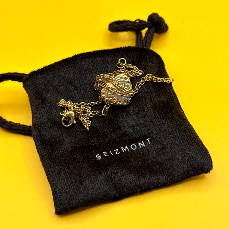 Seizmont Ornate Heart Locket Necklace