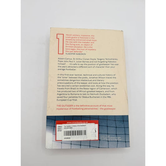The outsider: a history of the goalkeeper by jonathan wilson - print books printed media