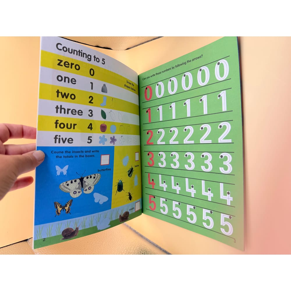 Learn with stickers: numbers - educational toys printed media
